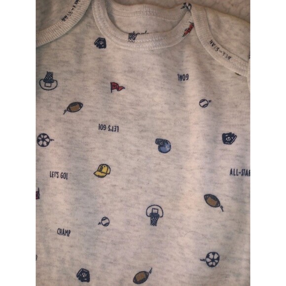 Carter’s Baby Boy Bodysuits 3M Lot of 2 – Cute Sayings & Stripes - Picture 5 of 10